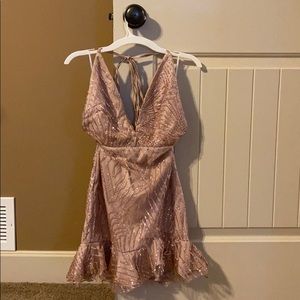 Hello Molly Blush Sequin Dress